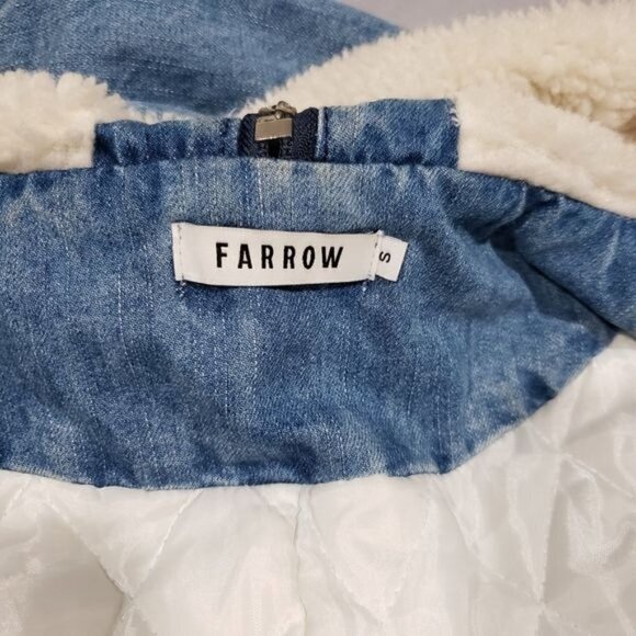 Need Supply Farrow Rio Hooded Jean Coat Jacket size Small - Picture 12 of 16